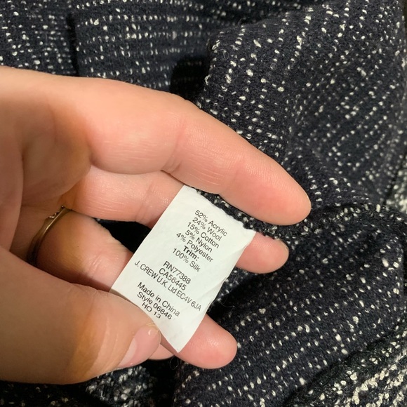 J. Crew Women Textured tweed fit Flare Dress - Picture 6 of 8